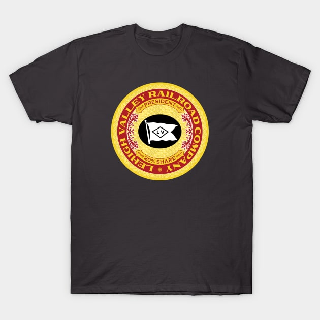 Lehigh Valley Railroad (18XX Style) T-Shirt by Railroad 18XX Designs
